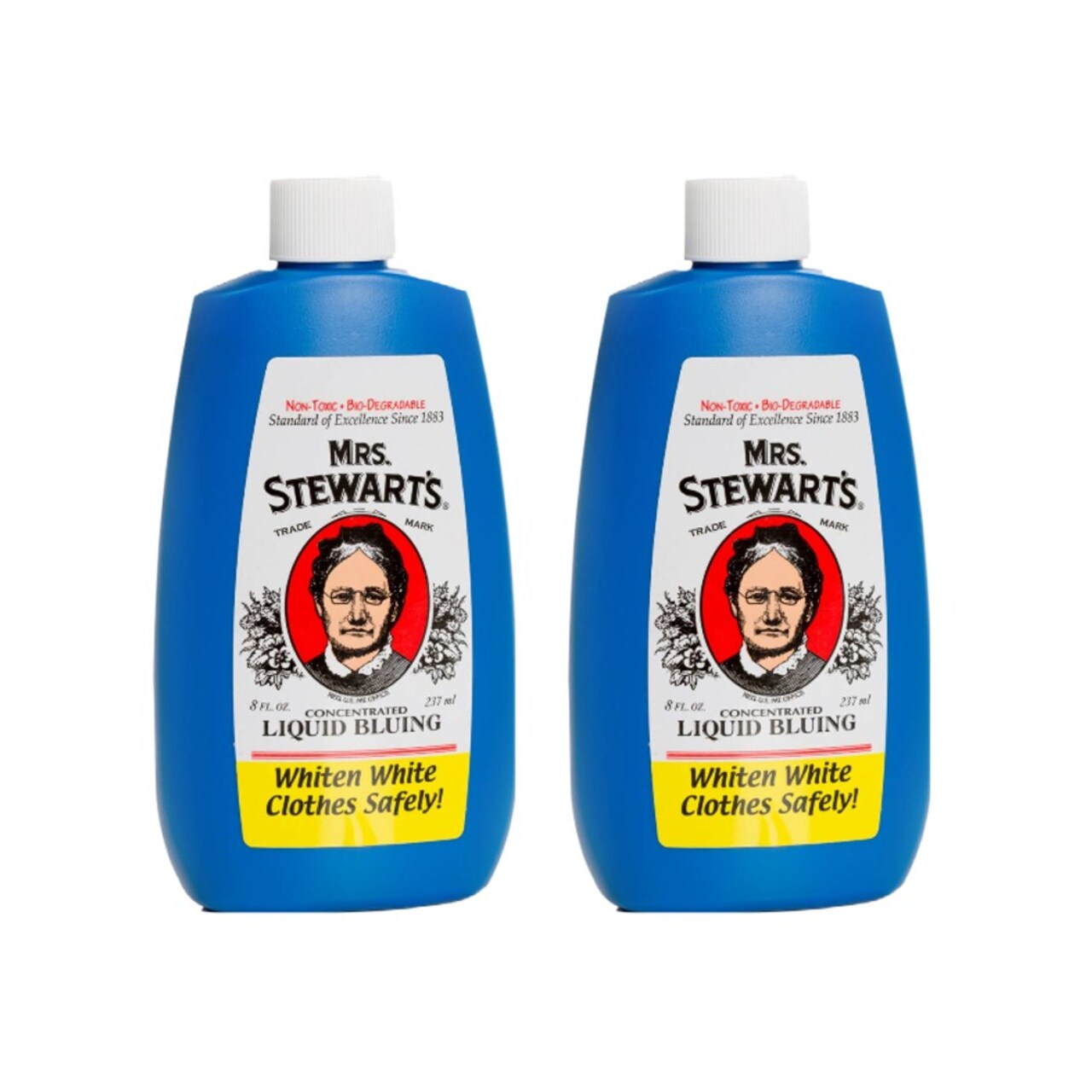 Mrs. Stewart's Laundry Bluing Non Toxic Bleach Alternative Set of 2 Bottles